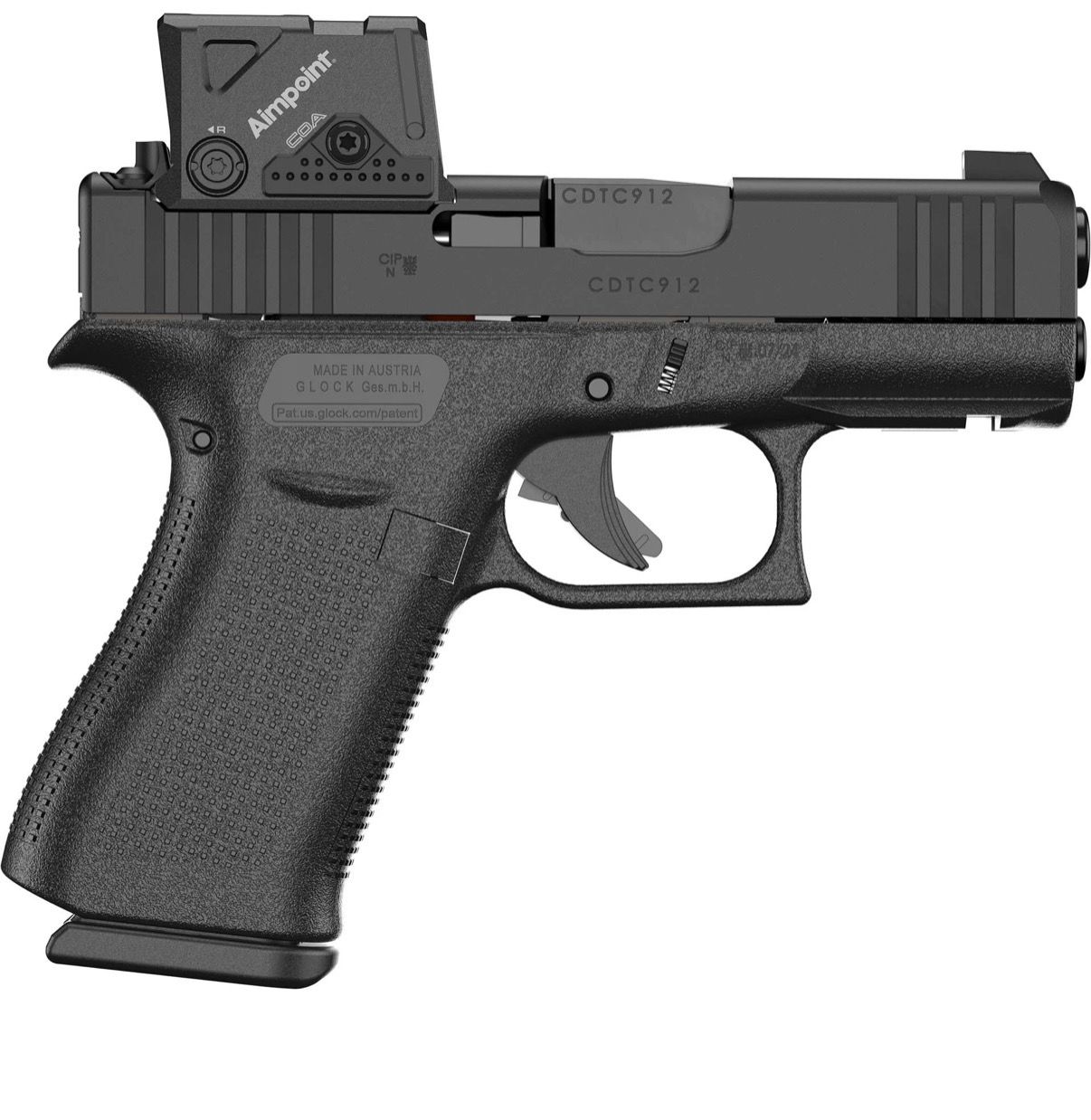 Glock 43X aimpoint COA