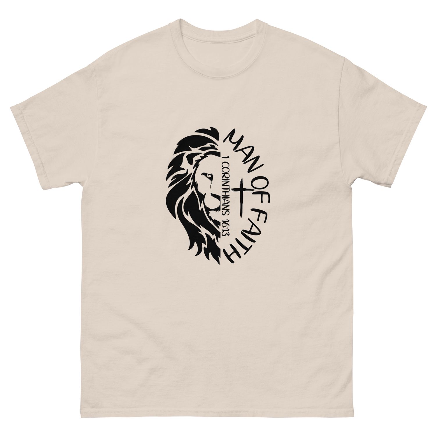 Man of Faith - Lion of Judah T-Shirt | Christian Apparel for Men of God