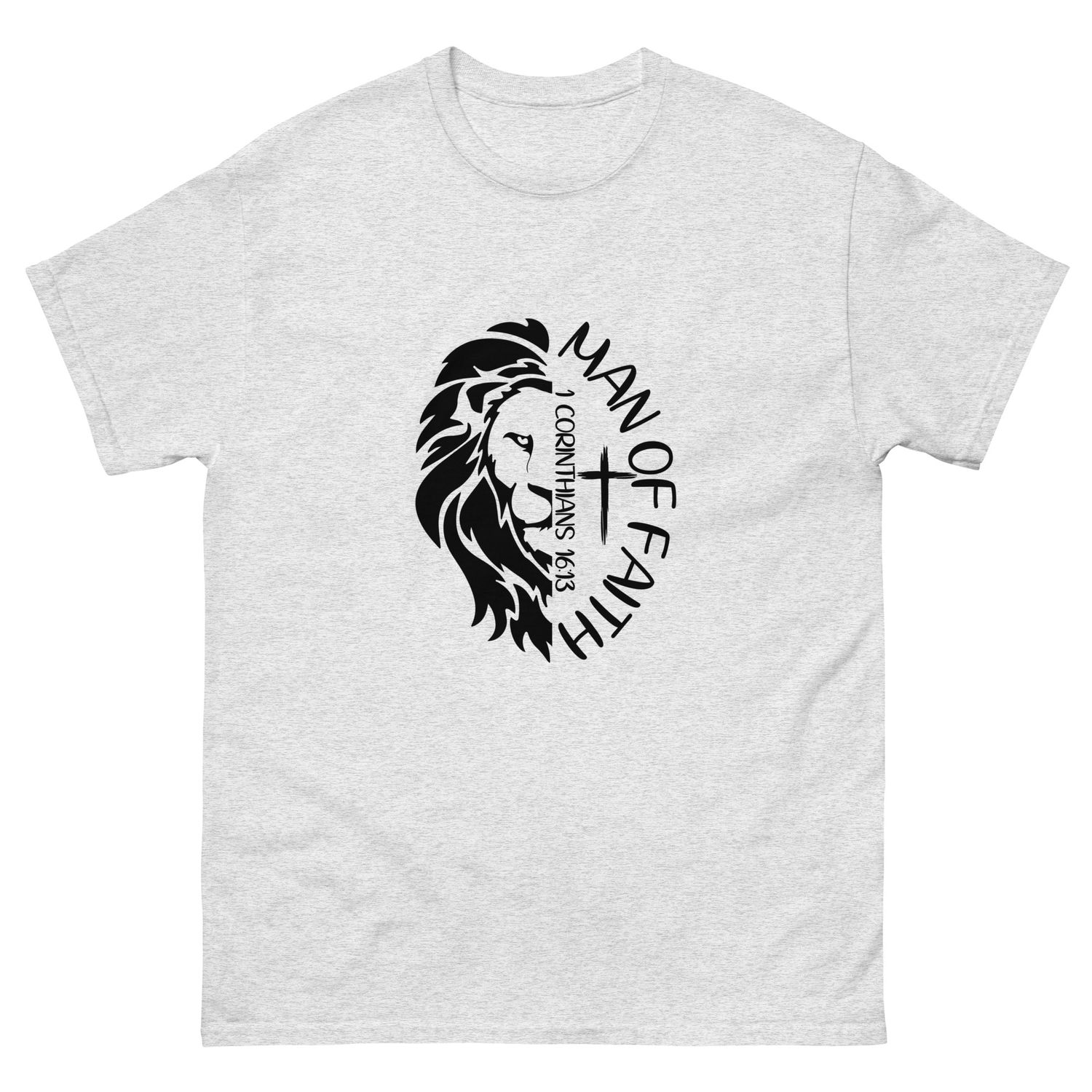 Man of Faith - Lion of Judah T-Shirt | Christian Apparel for Men of God