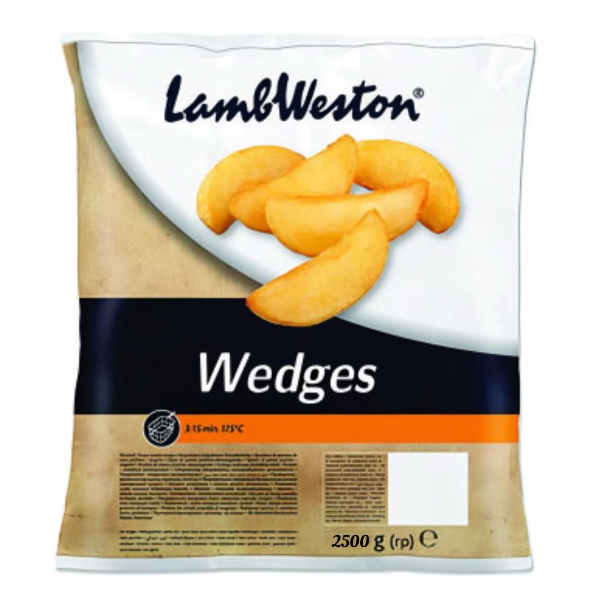 LambWeston Skin on wedges 2,5kg