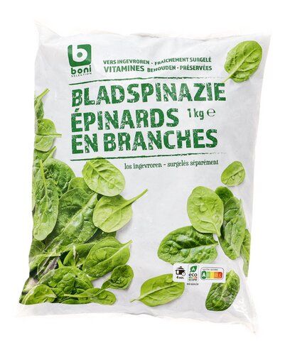 Boni Bladspinazie Los Diepgevroren 1kg Boni Bladspinazie Los Diepgevroren 1kg