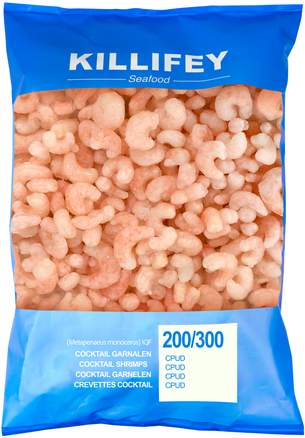 Killifey Tiger Garnalen 200/300 gekookt en gepeld diepvries 1kg
