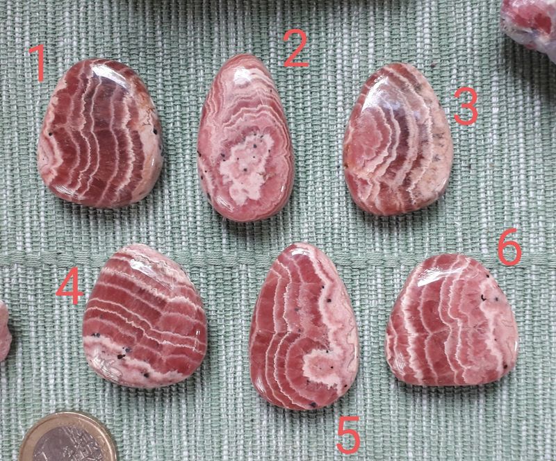 Rhodochrosit Anhänger gebohrt 30-35 mm Rhodochrosit Anhänger gebohrt 30-35 mm