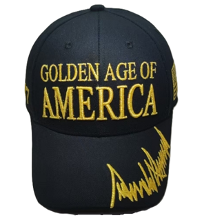 Golden Age Of America Gold Caps - Available in Black or White