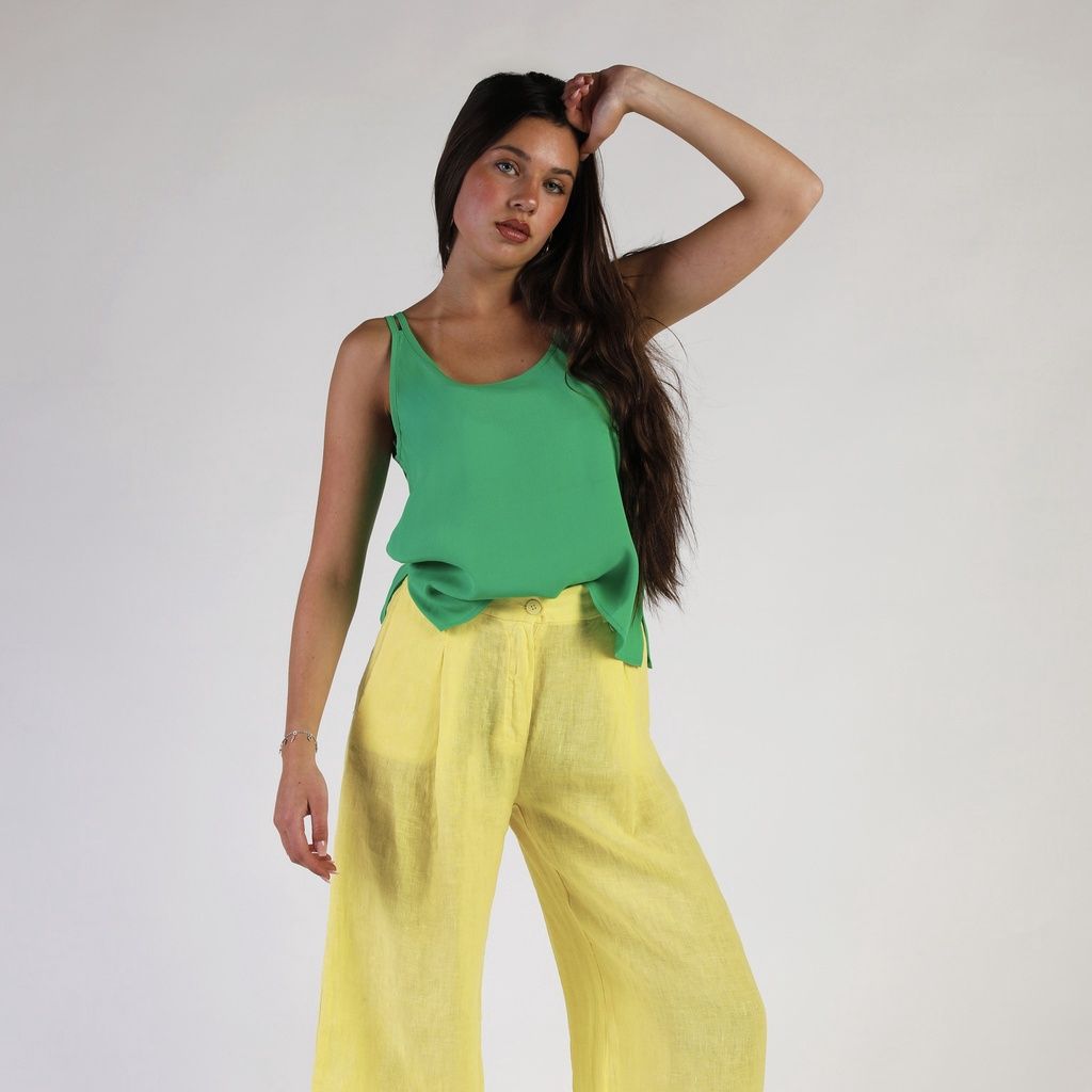 Polly Top, Color: GREEN, Size: S