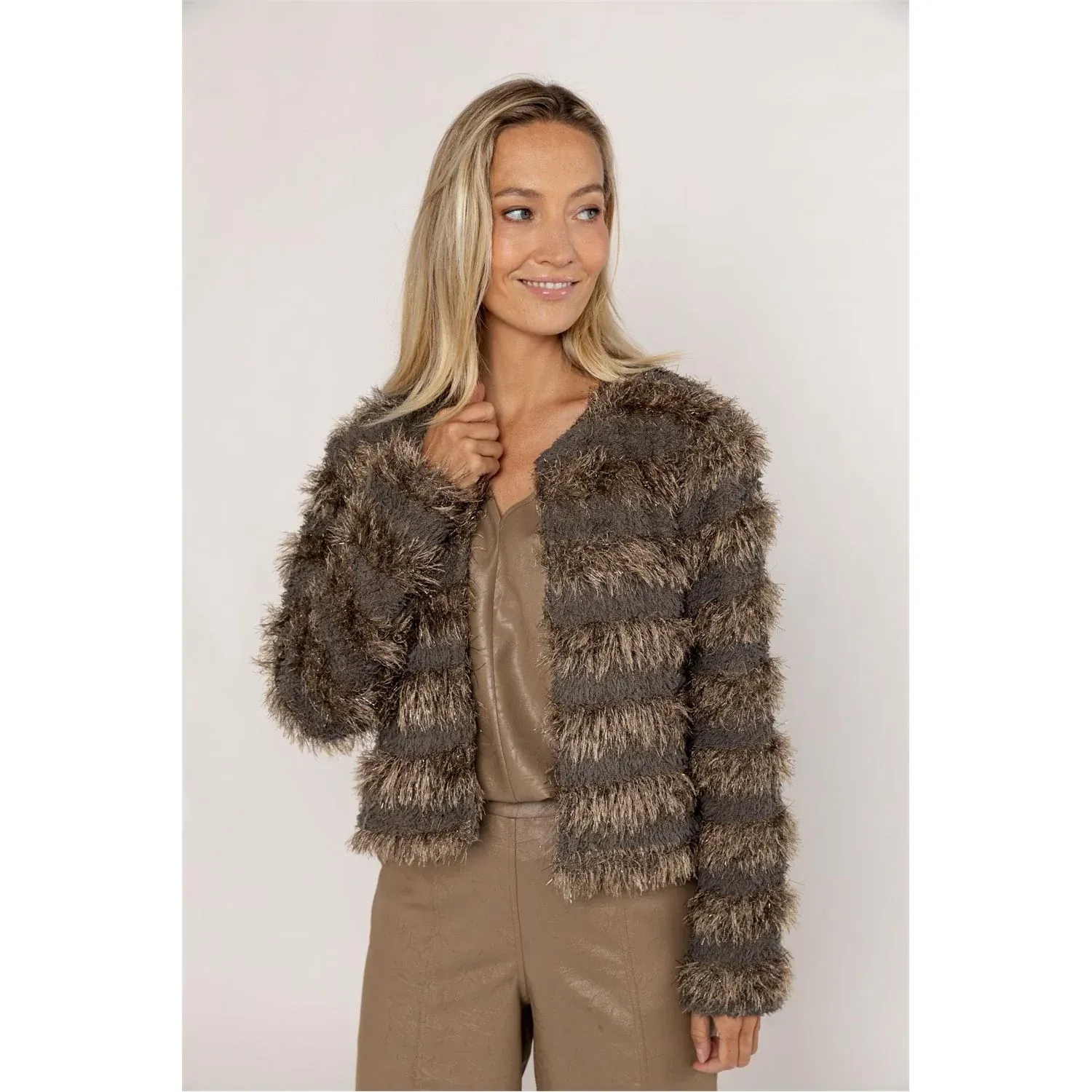 Jacket hairy Grey 533110