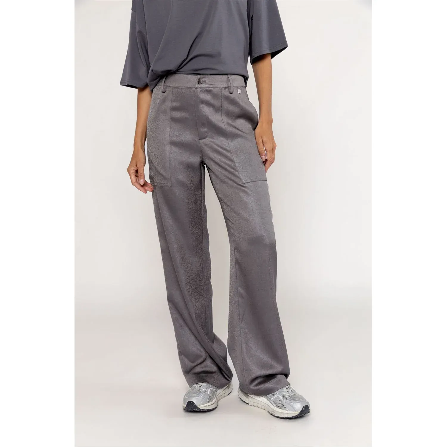 Pants Satin Grey 533102