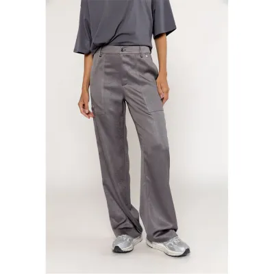 Pants Satin Grey 533102