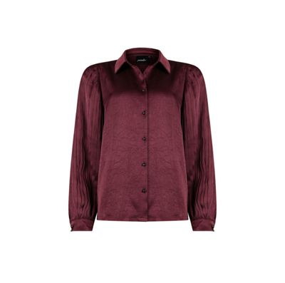 Blouse sleeves Burgundy 543106