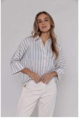 Blouse wide 613122 Dark Blue