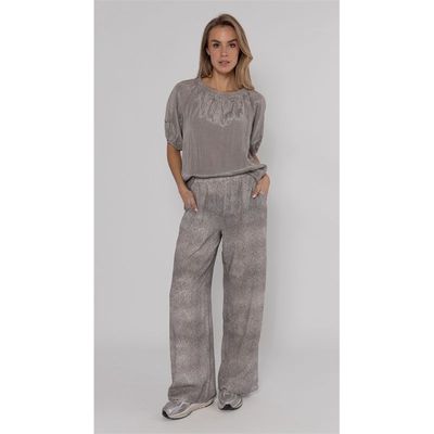 Pant printed 613181 Mineral grey