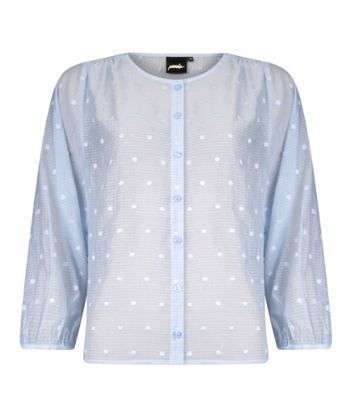 Blouse embroidery 613211 Light Blue