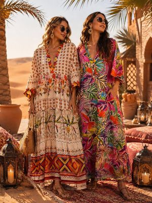 Lange jurk bohemian
