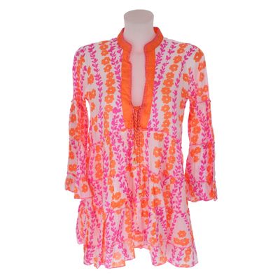 Tuniek jurk fuxia orange