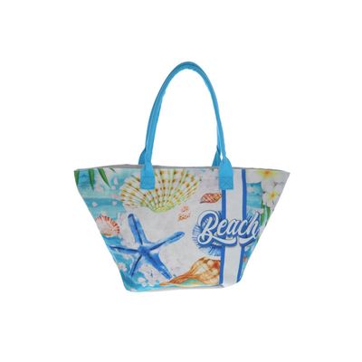 Strandtas zeester en schelpen