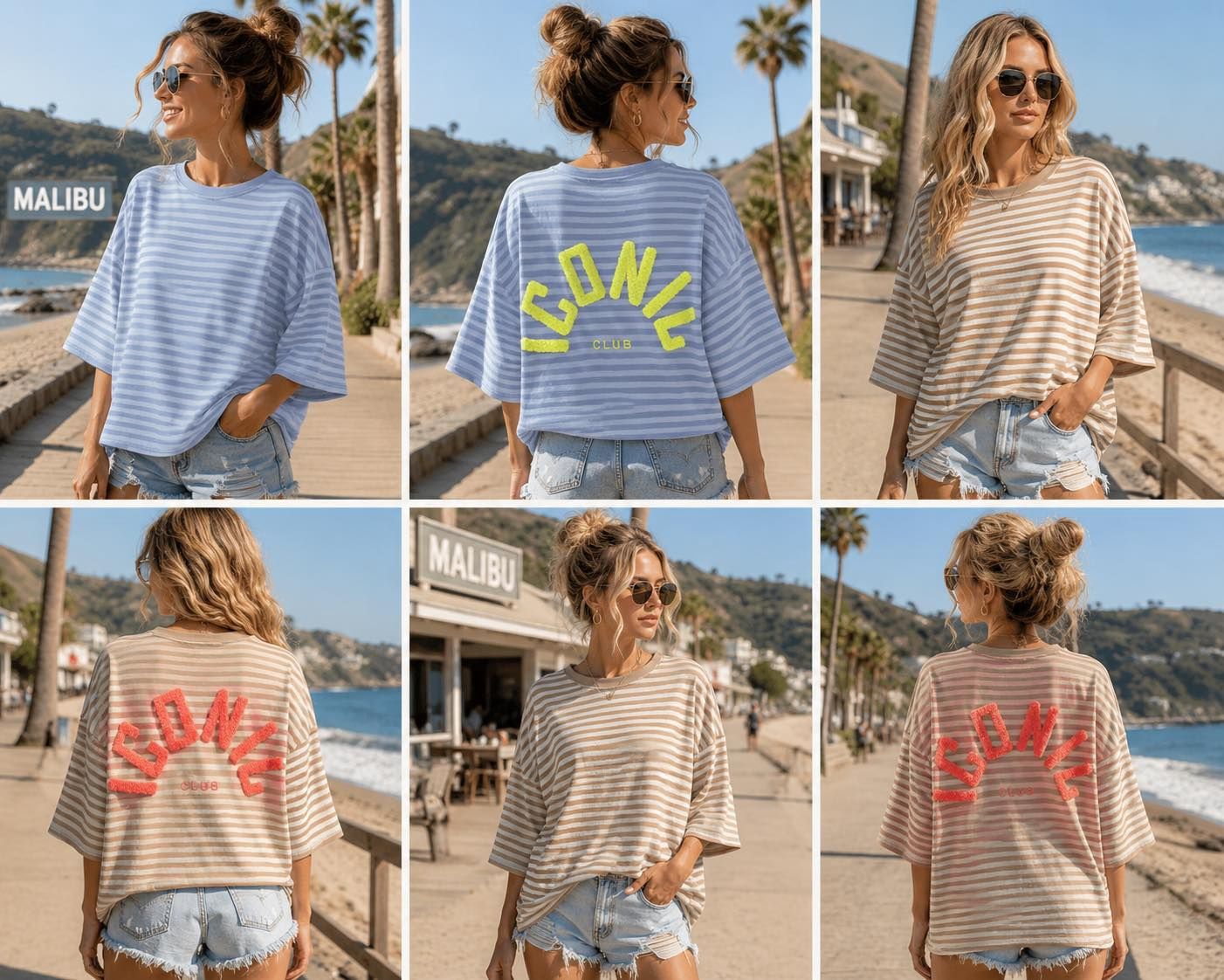 pull korte mouw streep fluo acht