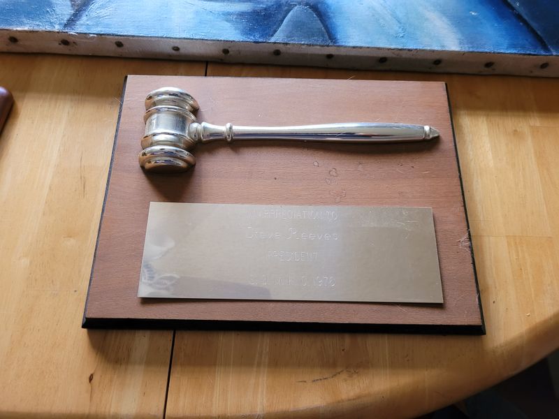 In Appreciation to Steve Reeves President Morgan Horse Association.