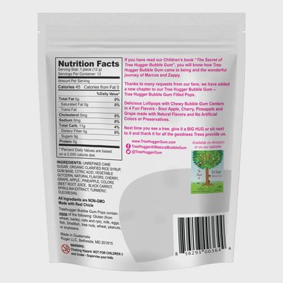 Bubble Gum Filled  Lollipop  (12 count bag)