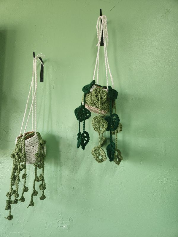 Crochet Hanging Plant (large)