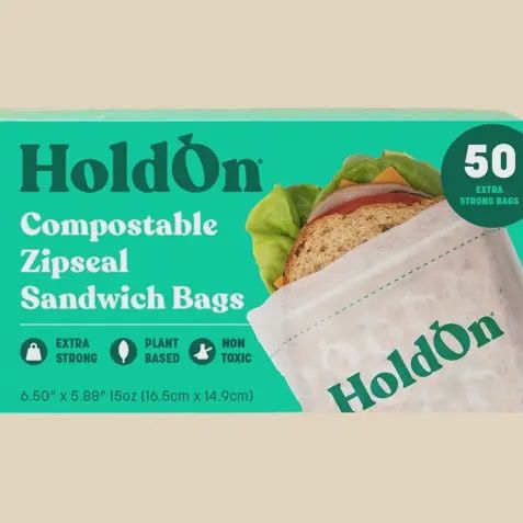 Compostable Zipseal Bags, Size: Sandwich