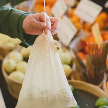 Cotton Mesh Produce Bags