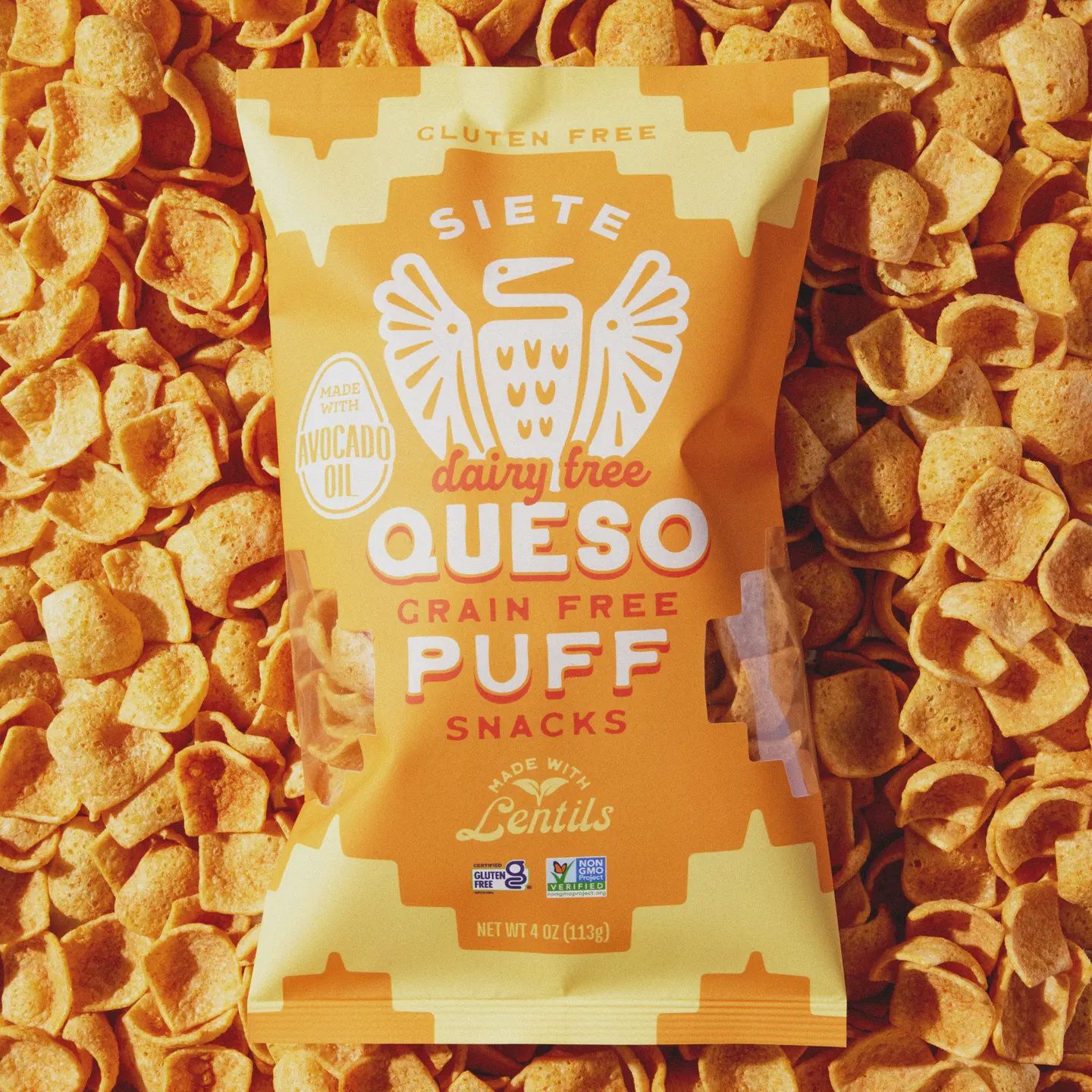 Dairy Free Queso Puffs