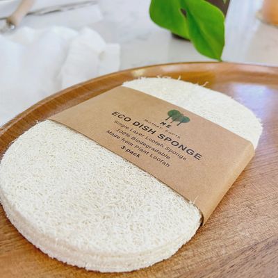 Loofah Dish Sponge: 3-Pack