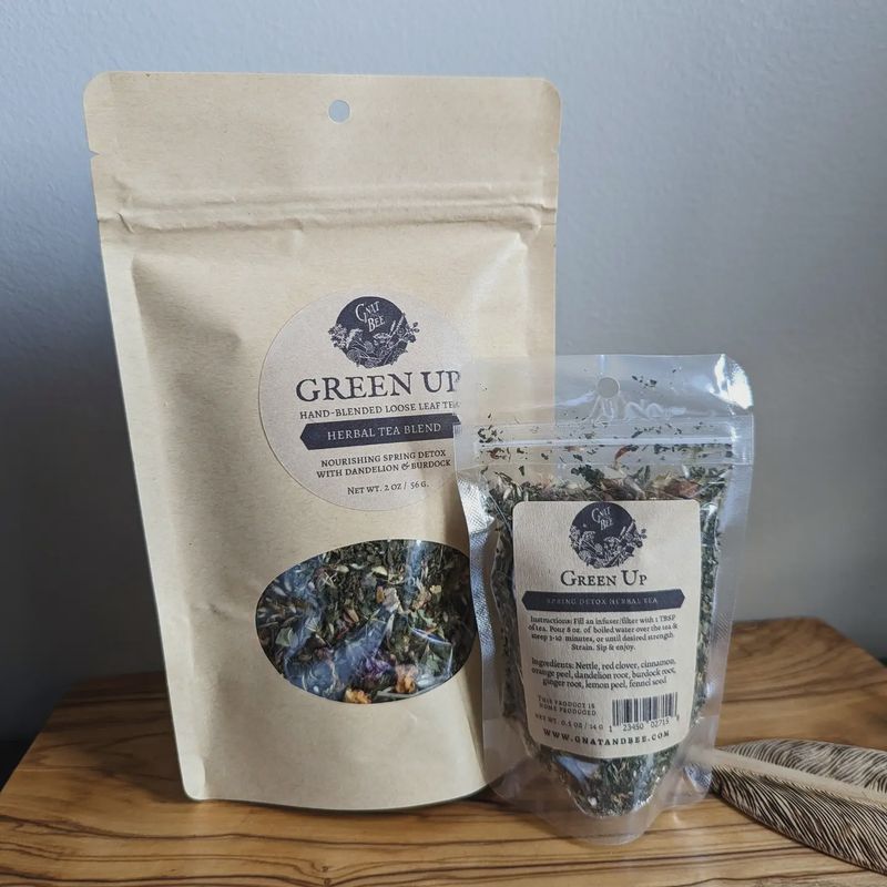 Green Up- Hand Blended Loose Leaf Tea (2 oz bag)