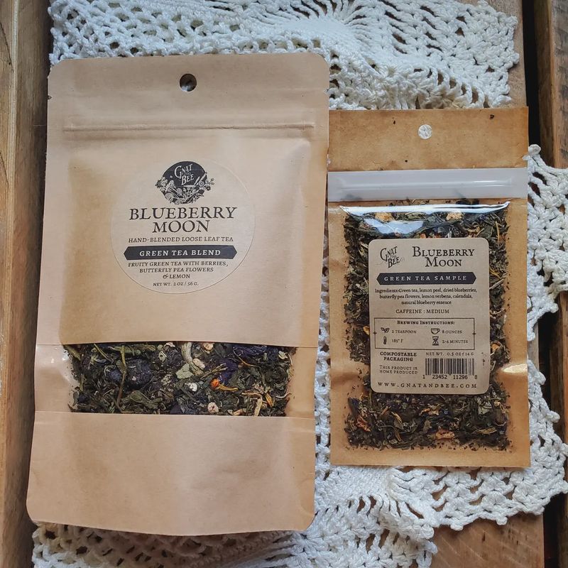 Blueberry Moon- Hand Blended Loose Leaf Tea (2 oz bag)