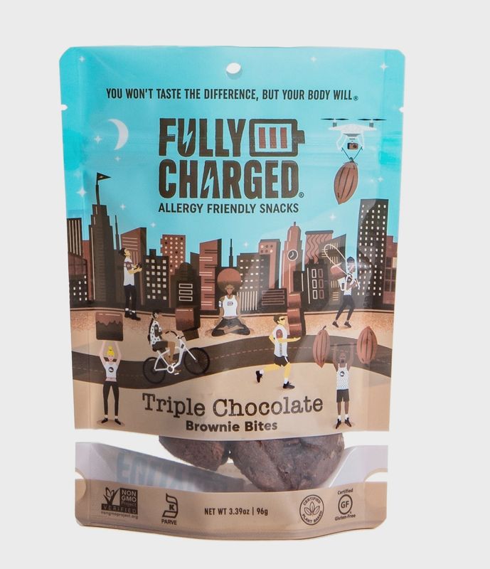 Allergy Friendly Triple Chocolate Brownie Bites
