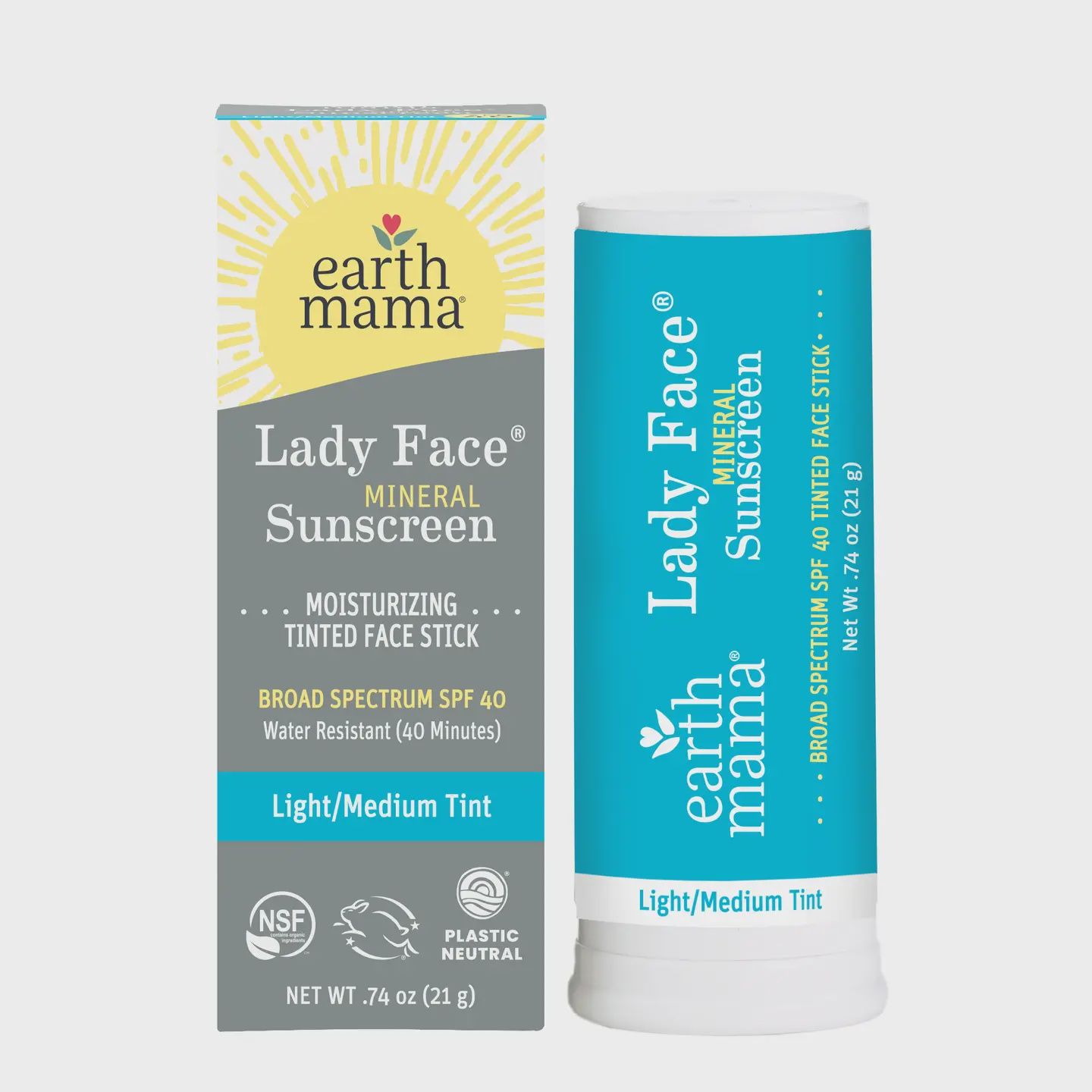 Lady Face Mineral Sunscreen, Shade: Light/ Medium