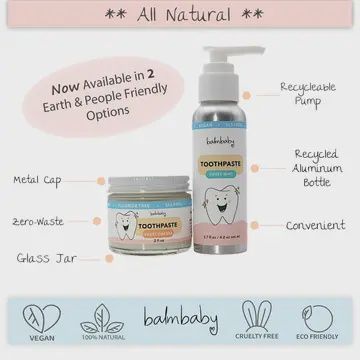 All Natural Kid's Toothpaste (pump bottle)