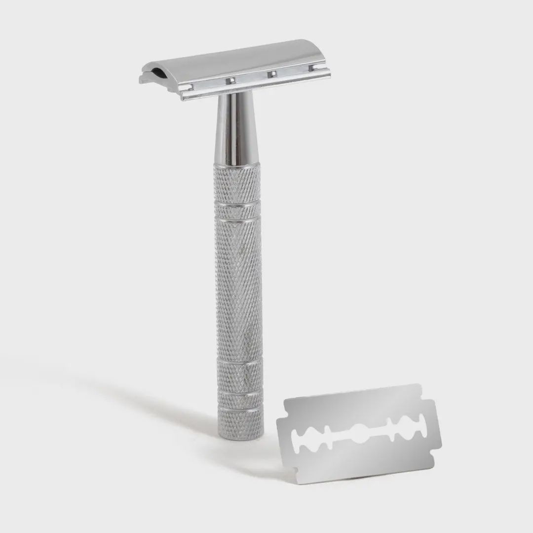 Metal Safety Razor (with 5 blades)
