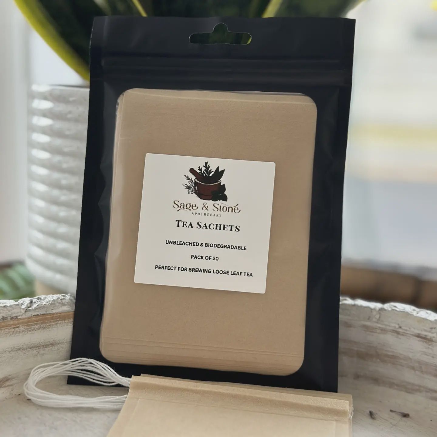 Tea Sachets- Biodegradable Loose Leaf Tea Bags (pack of 20)