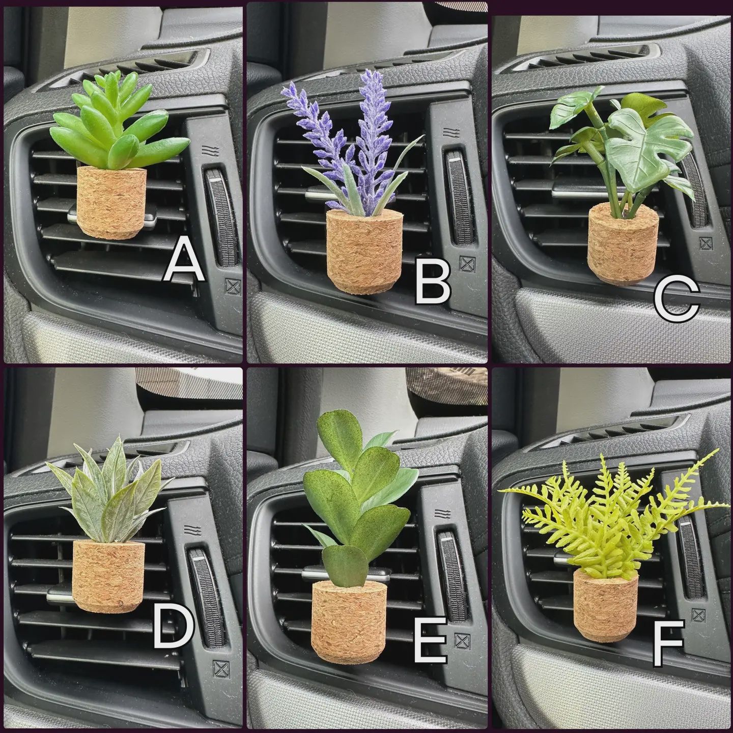 Vroom Blooms-  Clip-On Car Vent Air Freshener, Style: A