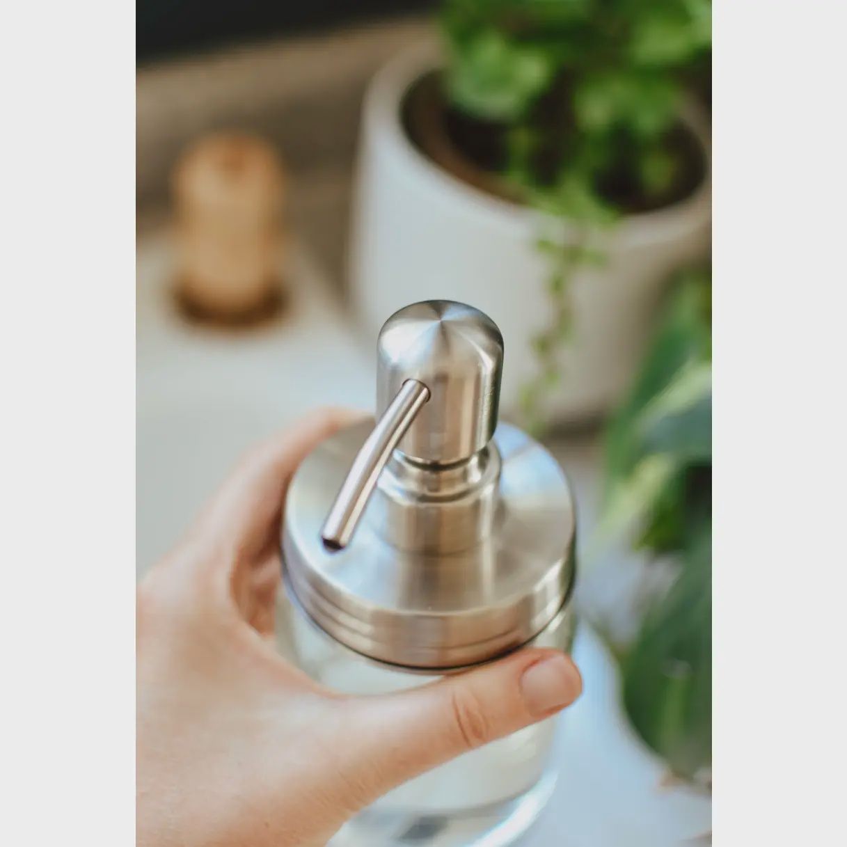 Metal Soap Pump Lid (for standard mouth size jars)