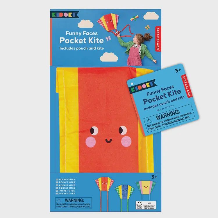 Funny Faces Pocket Kite