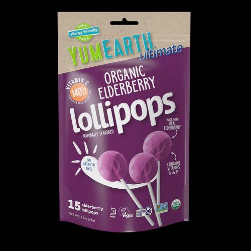 Organic Elderberry Lollipops