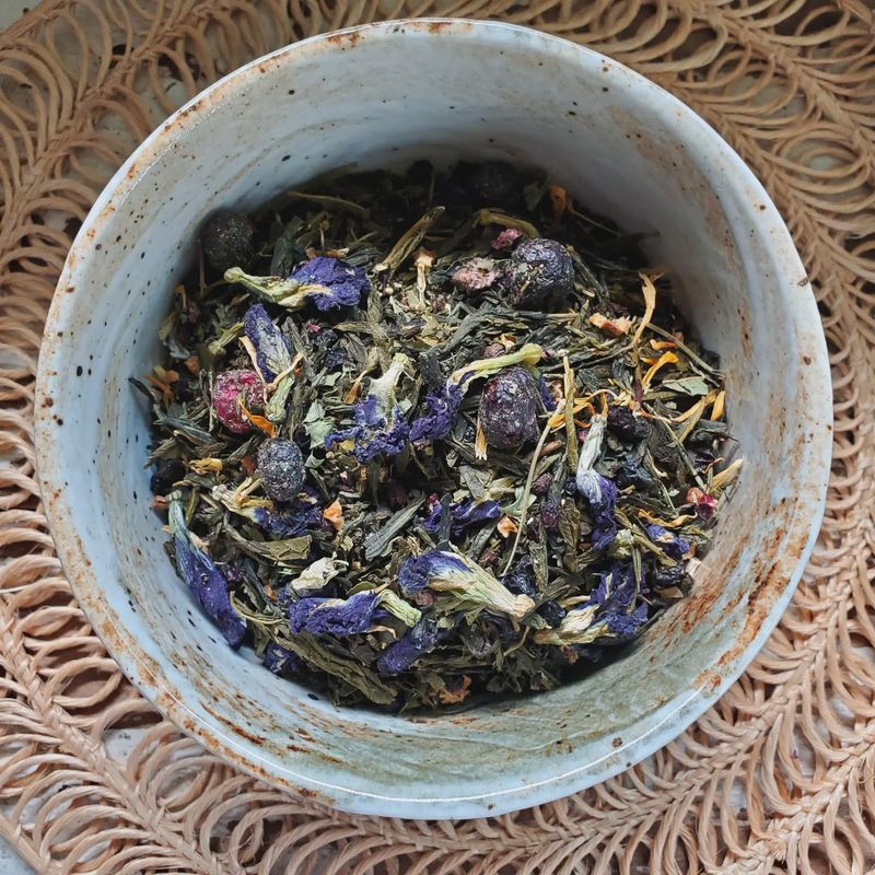 Blueberry Moon- Loose Leaf Green Tea