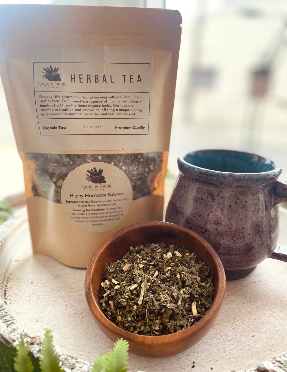Happy Hormone Herbal Tea, Size: 6 oz bag