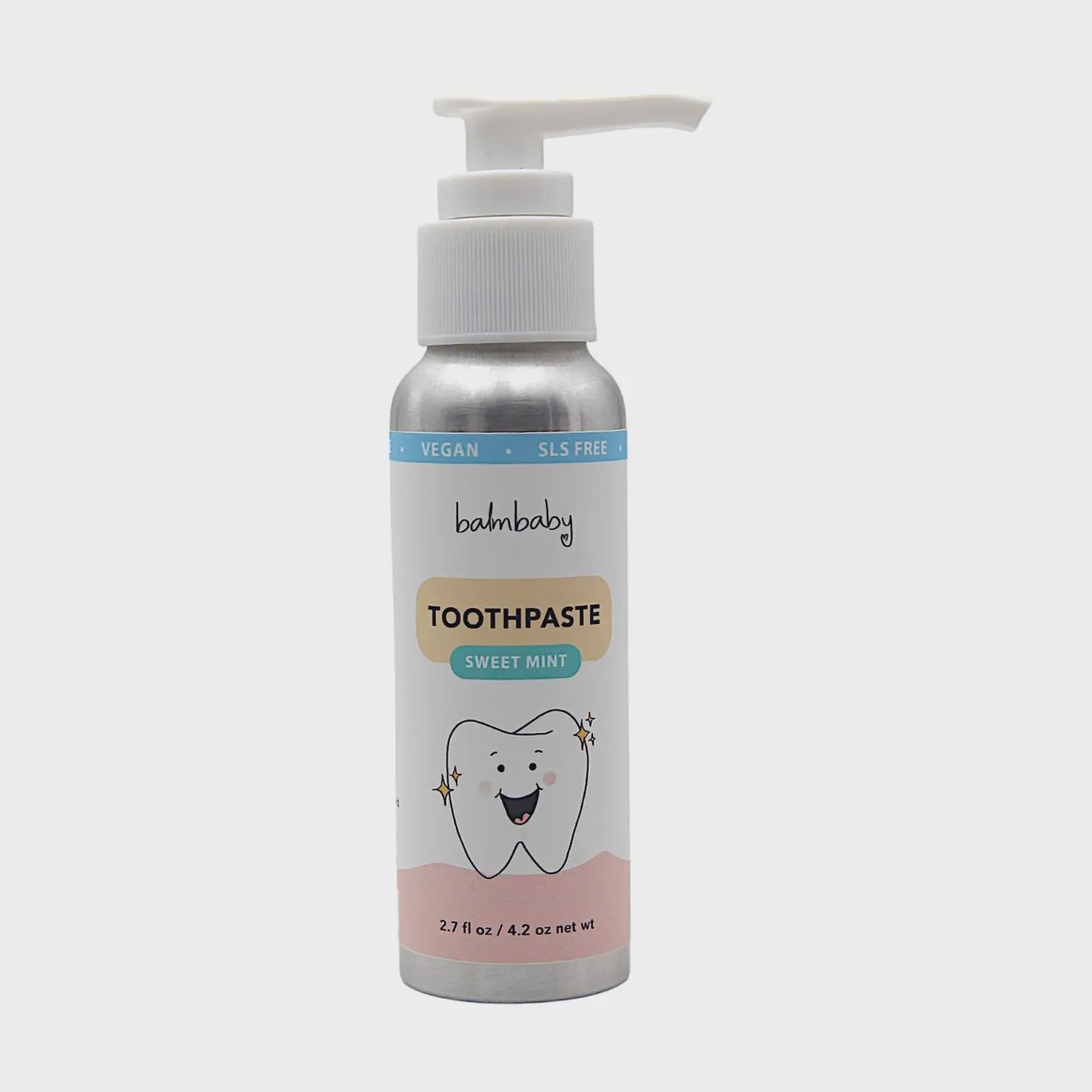All Natural Kid's Toothpaste (pump bottle), Flavor: Sweet Mint