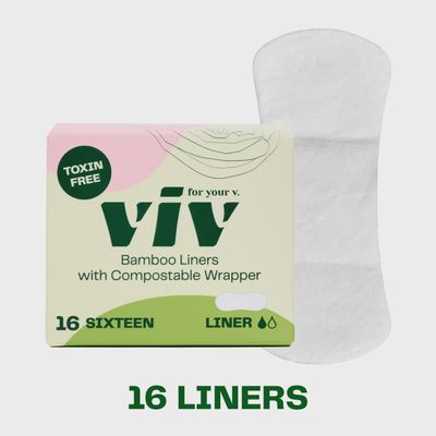 Viv Bamboo Liners with Compostable Wrapper