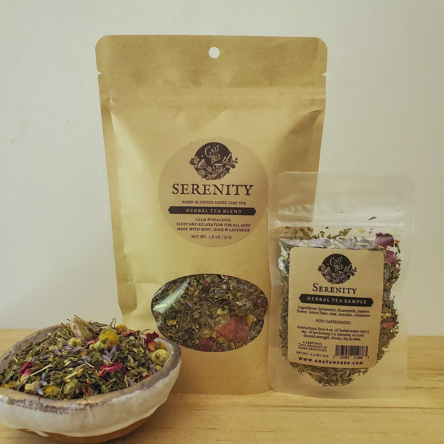 Serenity- Herbal Loose Leaf Tea Blend, Size: 1.5 oz