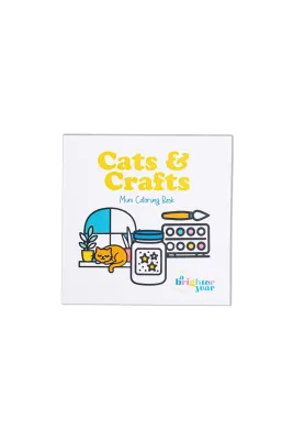 Mini Coloring Book- Crafts &amp; Cats