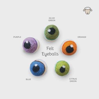 Felt Planter Eyeballs