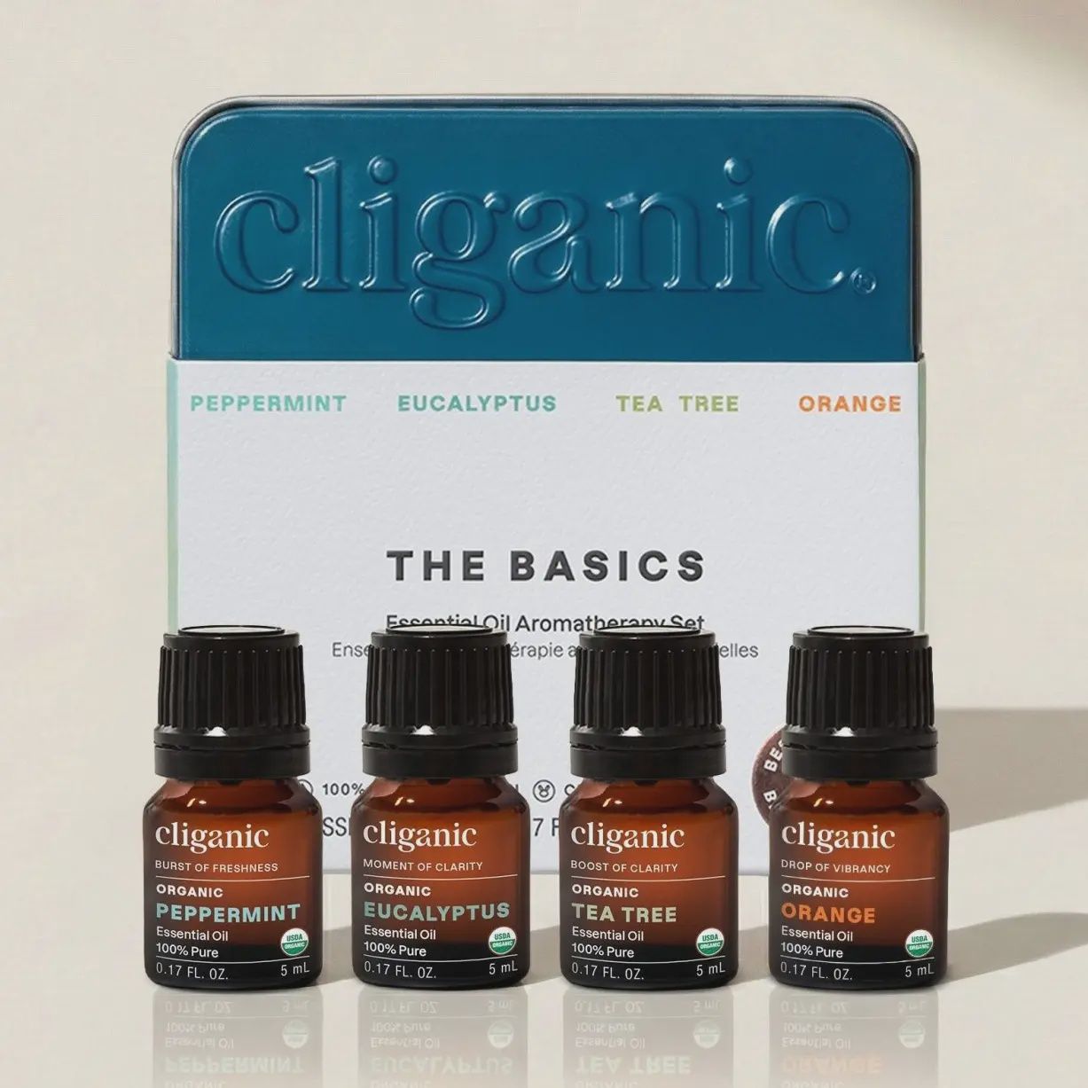 Essential Oils Set - Organic Aromatherapy Set Top 4 (5ml Bottles)