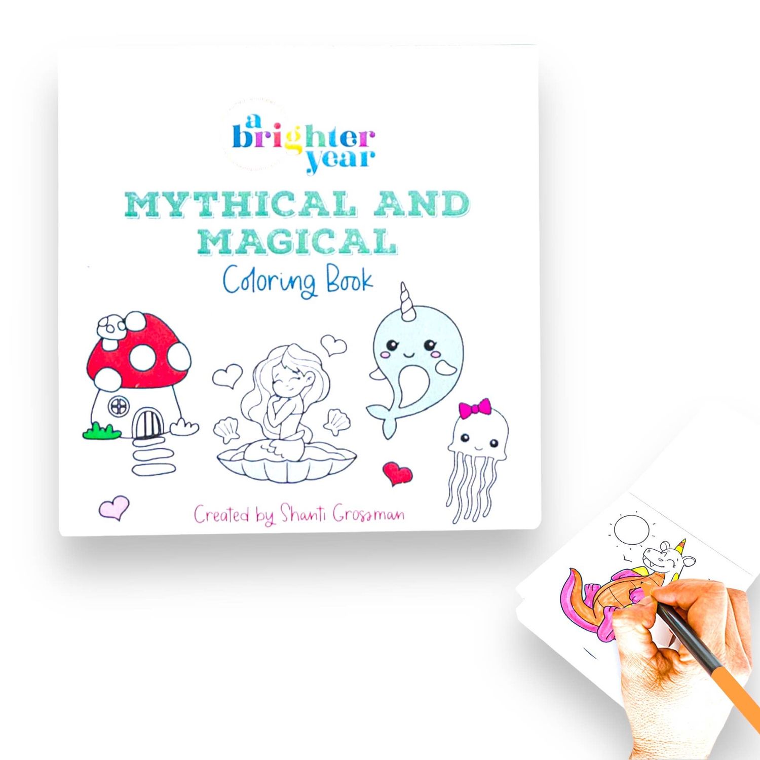 Mythical and Magical Mini Coloring Book for Kids &amp; Baby