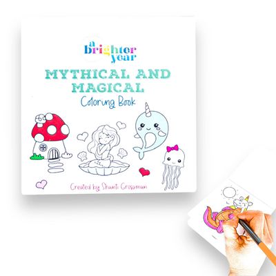 Mythical and Magical Mini Coloring Book for Kids &amp; Baby
