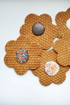 Flower-Shaped Stroopwafels