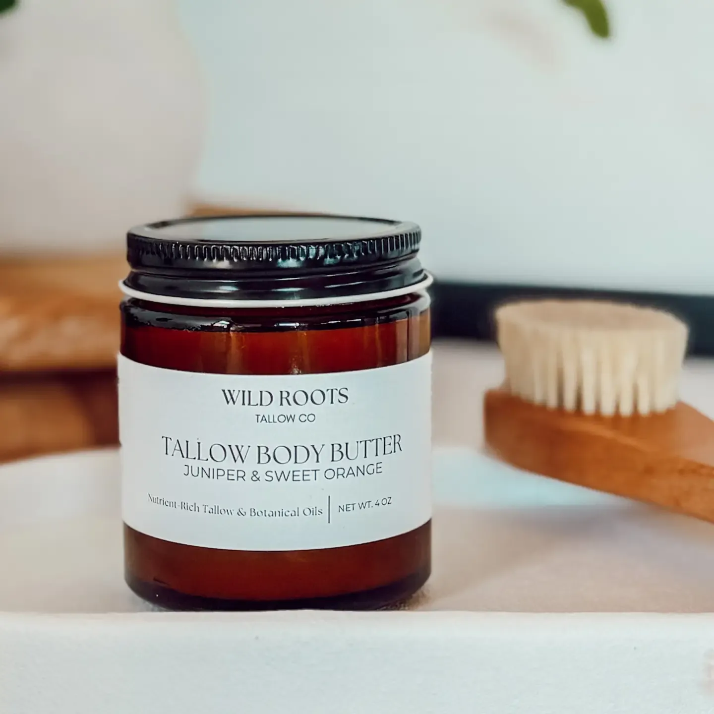 Tallow Body Butter, Fragrance: Juniper &amp; Sweet Orange